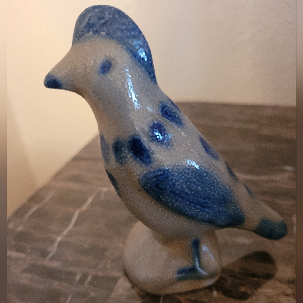 Vtg BBP Beaumont Brothers Pottery Salt Glaze Bird 1994
